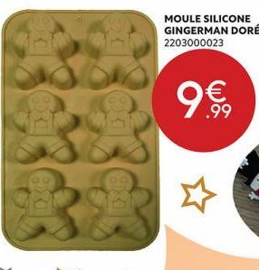 360  MOULE SILICONE GINGERMAN DORÉ 2203000023  .99  