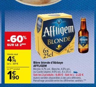 bière blonde Affligem