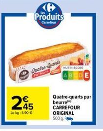 quatre-quarts Carrefour