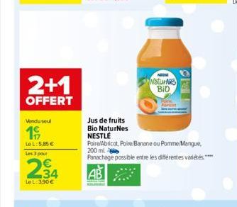 jus de fruits bio Nestlé