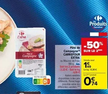 <b> extra  pr  campagne  anebang  nutri-score  soit les 2 produits 2,23 €-soit le kg  :6,19 € autres variétés disponibles à des prix différents panachage possible entre les différentes variétées***  p