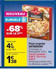 pizza surgelée Entremont