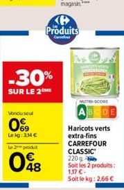 haricots verts Carrefour