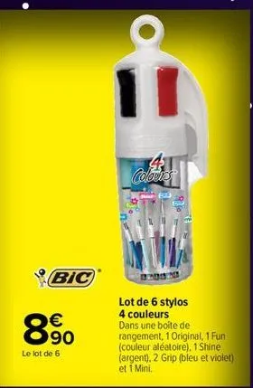 boîte de rangement bic