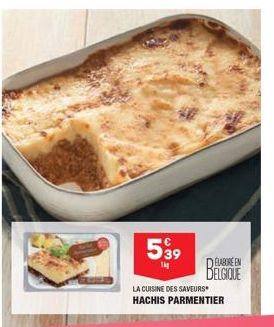 539  Th  LA CUISINE DES SAVEURS HACHIS PARMENTIER  DELABORE EN DELGIQUE 