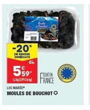 -20*  DE REMISE IHMIDIATE  6  5%9F  14 FRANCE  LOC MAREE  MOULES DE BOUCHOTO 