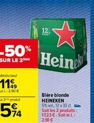 bière blonde Heineken