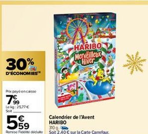 calendrier de l'Avent Haribo