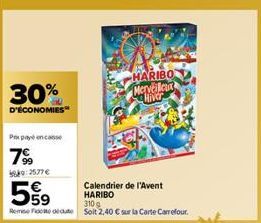 calendrier de l'Avent Haribo