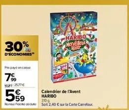 calendrier de l'avent haribo