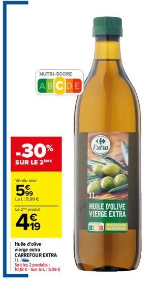 huile d'olive vierge Carrefour