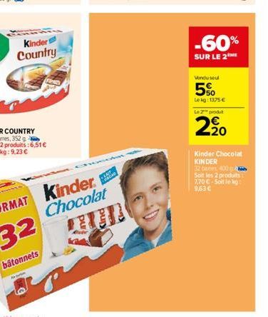 chocolat Kinder