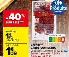 chorizo carrefour