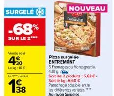 pizza surgelée Entremont