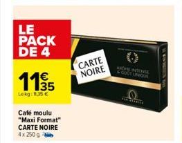 café moulu Carte noire