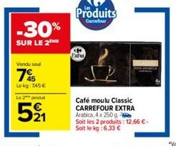 café moulu Carrefour