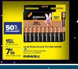 piles duracell duracell