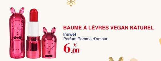 BAUME À LÈVRES VEGAN NATUREL  Inuwet  