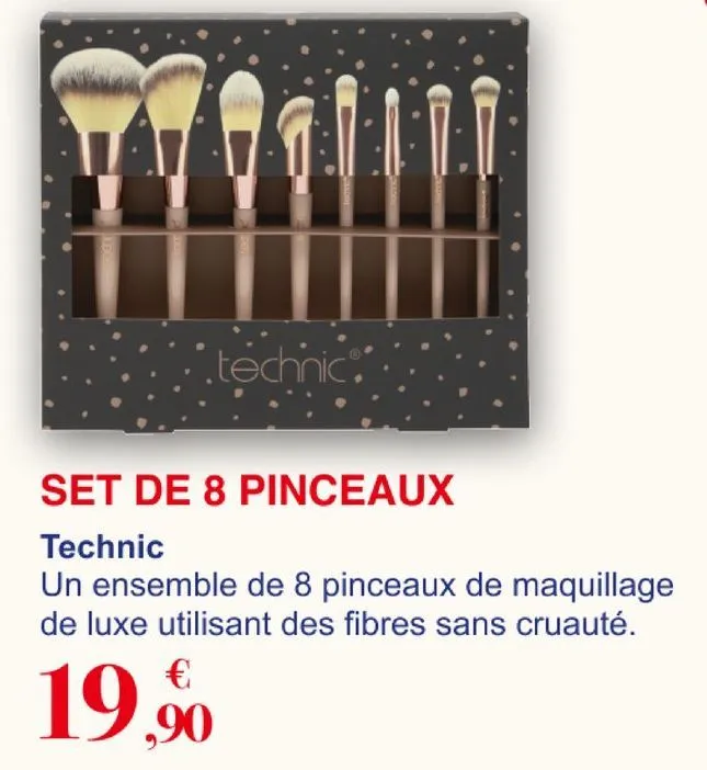 pinceau de maquillage technic