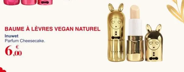 baume à lèvres vegan naturel  inuwet  
