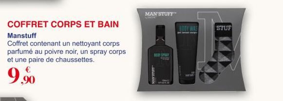 COFFRET CORPS ET BAIN  Manstuff  