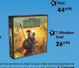 DUEL  Azul 44 €⁹0  9 7 Wonders Duel  26 € 90 