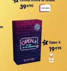 asmode  open open x  19 €95 