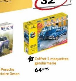 Coffret 2 maquettes gendarmerie 64 €95 