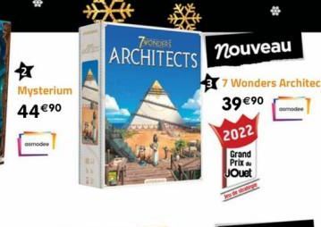 Mysterium  44 €⁹0  demode  7WONDERS  ARCHITECTS  nouveau  7 Wonders Architects  39 €⁹0  2022  Grand Prix  Jouet  de strateg  asmodee 