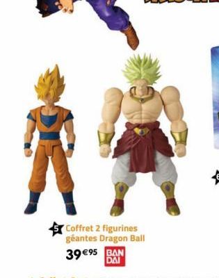 39 €95 BAN DAI  Coffret 2 figurines géantes Dragon Ball 