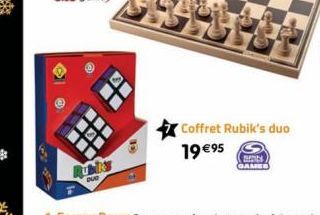 Coffret Rubik's duo 19 €95  GAMES 
