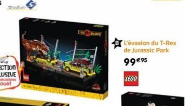 L'évasion du T-Rex de Jurassic Park  99 €95  LEGO 