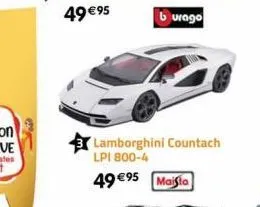 burago  lamborghini countach lpi 800-4  49 €95 maista 