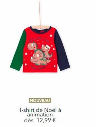 XII/  NOUVEAU  T-shirt de Noël à animation dès 12,99 € 