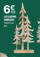 LES SAPINS ENNÉIGÉS 145x31,5cm Bois. 