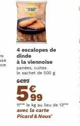 escalopes de dinde 