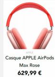 APPLE  Casque APPLE AirPods Max Rose  629,99 €  offre sur BHV