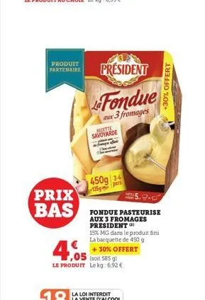 fondue président