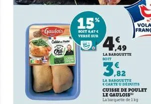 cuisse de poulet le gaulois