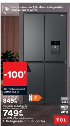 réfrigérateur TCL