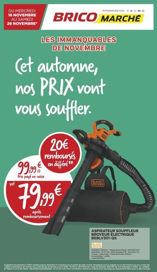 Aspirateur souffleur broyeur 