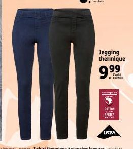 Jegging thermique  99  L'units  LYCRA  COTTON SCONTO AFRICA  Pr 