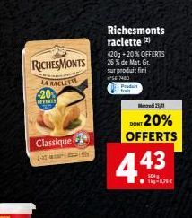 raclette RichesMonts