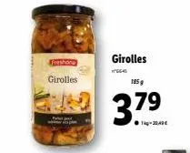 freshone girolles  p  girolles  seas  185 g  37.⁹ 