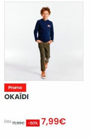 Promo  OKAÏDI  Dos 15,99€ -50% 7,99€ 