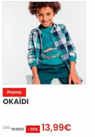 promo  okaïdi  dos 19,99€ -30% 13,99€ 