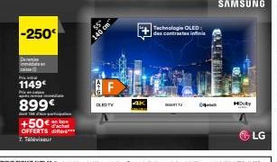 -250€  1149€  899€  madde  Talen  +50€  OFFERTS differ*** 2. Téléviseur  OLED TV  4K  Technologie OLED: des contrastes infinis  MARTTV  HDolby  LG 