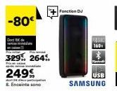 -80  Fonction DJ  USB  SAMSUNG  PORTANT 160 