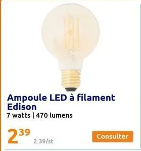 ampoule led edison