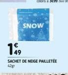 SNOW  199  SACHET DE NEIGE PAILLETÉE 42gr 
